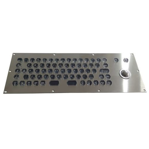 Встраиваемая клавиатура - CK-KB373132-25TBPKBL - Clickin Industrial Co., Ltd. - микропереключатель / с трекболом / с мышью