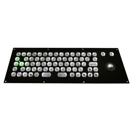 Встраиваемая клавиатура - CK-KB373132-25TBPKKL - Clickin Industrial Co., Ltd. - микропереключатель / с трекболом / с мышью