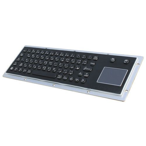 Встраиваемая клавиатура - CK-KB370110-TPBK - Clickin Industrial Co., Ltd. - угольный контакт / с сенсорной панелью / с мышью