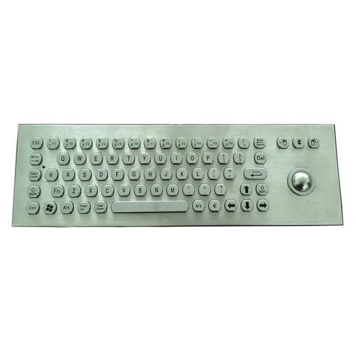 Встраиваемая клавиатура - CK-KB382122-25TB - Clickin Industrial Co., Ltd. - угольный контакт / с трекболом / с мышью