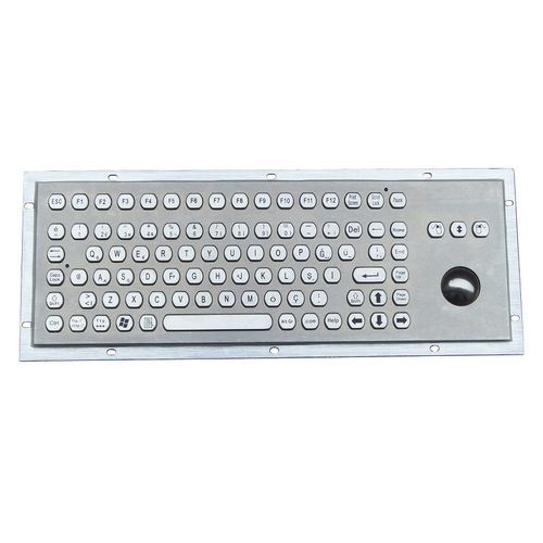 Встраиваемая клавиатура - CK-KB392135-38TB - Clickin Industrial Co., Ltd. - угольный контакт / с трекболом / с мышью