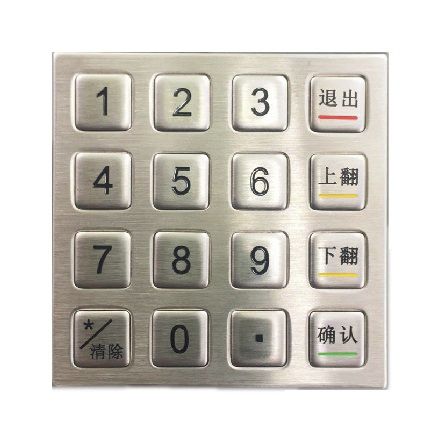 Цифровая клавиатура 16 клавиш - CK-KE6060 - Clickin Industrial Co., Ltd. - встраиваемая / из нержавеющей стали / IP66