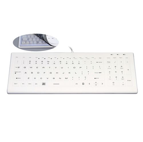 Клавиатура для письменного стола - CK-KB385140-SIWH - Clickin Industrial Co., Ltd. - с механическими клавишами / промышленная / для внешнего использования