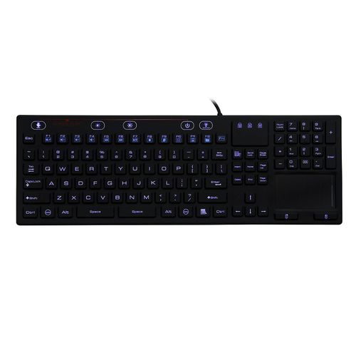 Клавиатура для письменного стола - CK-KB409138-TPSIBL - Clickin Industrial Co., Ltd. - с механическими клавишами / с сенсорной панелью / с мышью