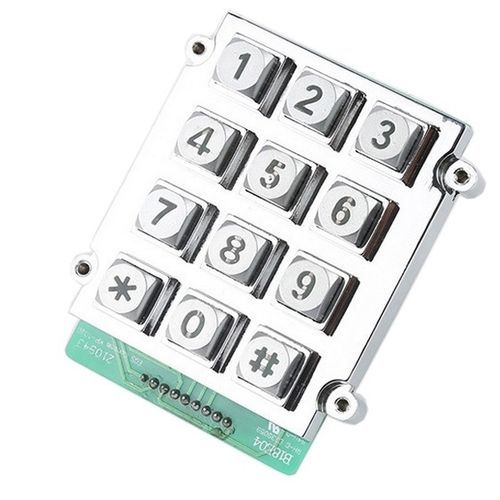 Цифровая клавиатура 12 клавиш - CK-KE7863-BL - Clickin Industrial Co., Ltd. - встраиваемая / из цинка / IP65