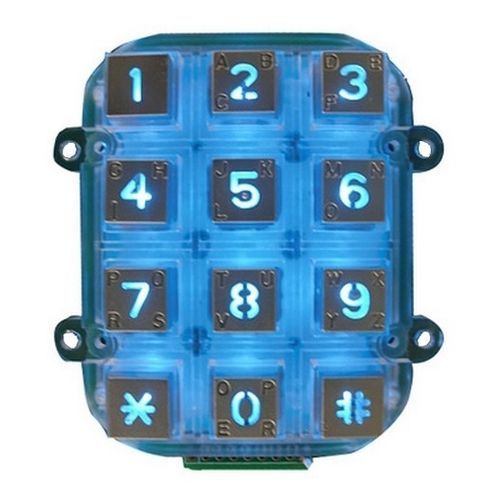 Цифровая клавиатура 12 клавиш - CK-KE7256-BL - Clickin Industrial Co., Ltd. - встраиваемая / из цинка / IP65