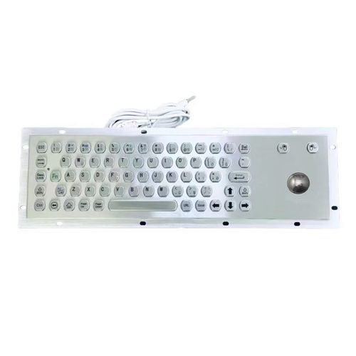 Встраиваемая клавиатура - CK-KB370110-38TB - Clickin Industrial Co., Ltd. - угольный контакт / с трекболом / с мышью
