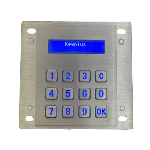 Цифровая клавиатура 12 клавиш - CK-KE11994-LCD - Clickin Industrial Co., Ltd. - встраиваемая / из нержавеющей стали / антивандальная
