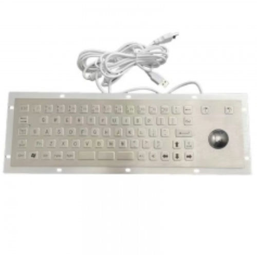 Встраиваемая клавиатура - CK-KB370110-38TB-R01 - Clickin Industrial Co., Ltd. - с механическими клавишами / с трекболом / из нержавеющей стали