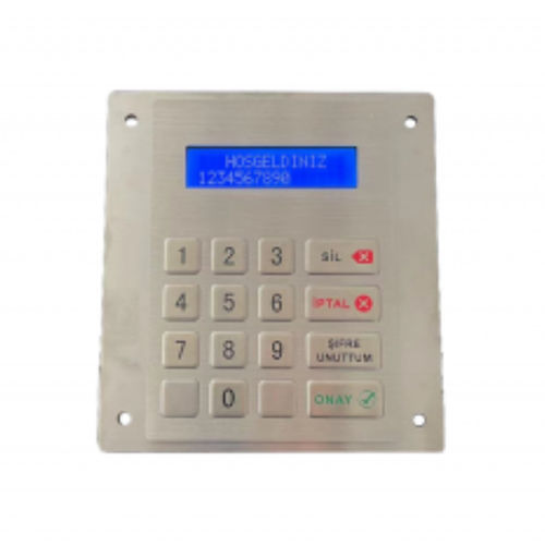 Цифровая клавиатура 16 клавиш - CK-KE140127-LCD - Clickin Industrial Co., Ltd. - встраиваемая / из нержавеющей стали 304 / из нержавеющей стали