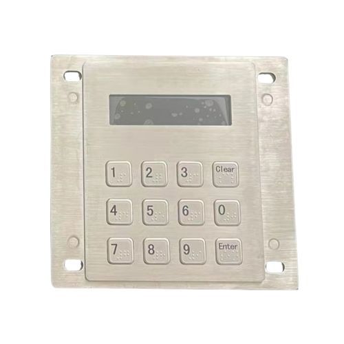 Цифровая клавиатура 12 клавиш - CK-KE11994-LCD -NB - Clickin Industrial Co., Ltd. - встраиваемая / из нержавеющей стали / из силиконового каучука