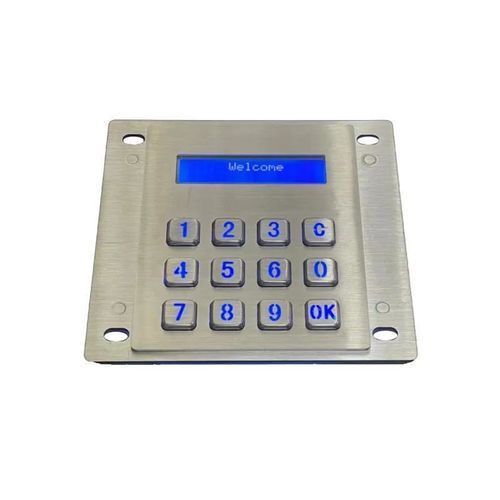 Цифровая клавиатура 12 клавиш - CK-KE11994-LCD - Clickin Industrial Co., Ltd. - встраиваемая / с механическими клавишами / из нержавеющей стали