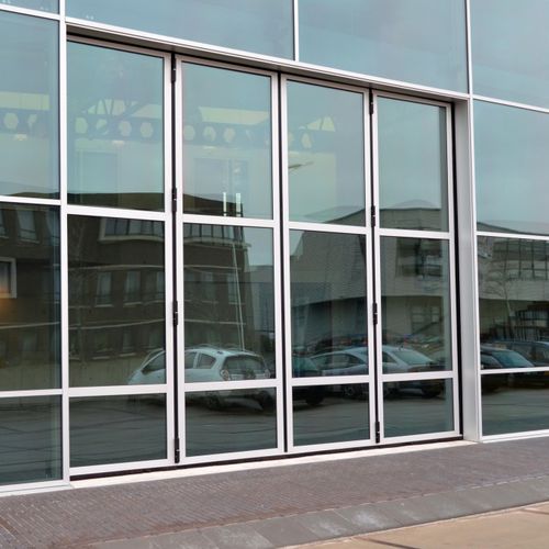 Складной ворота - THERMO AL603SF - Schneider Torsysteme Gesellschaft m.b.H - раздвижной / из алюминия / из стекла