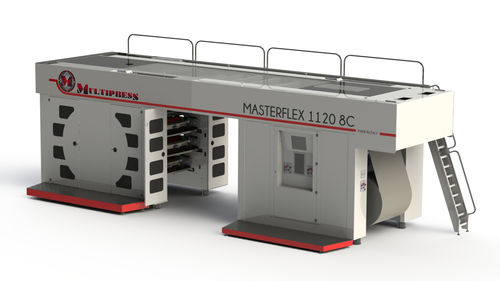 Линейный флексографическая печатная машина - MASTERFLEX series - Multipress Srl - 8-цветный / 6-цветный / 7-цветный