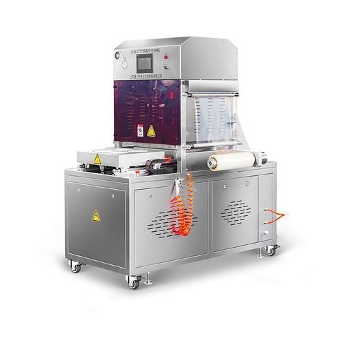 Оберточная машина с MAP - KBT-450/2S - Shandong Kangbeite Food Packaging Machinery Co., Ltd. - автоматическая / для сельского хозяйства и пищевой промышленности / для фармацевтической промышленности