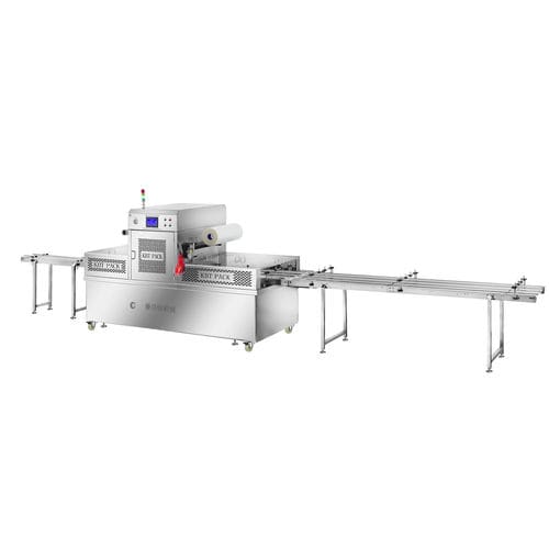 Оберточная машина с MAP - KBT-550 - Shandong Kangbeite Food Packaging Machinery Co., Ltd. - автоматическая / для сельского хозяйства и пищевой промышленности / для лотков