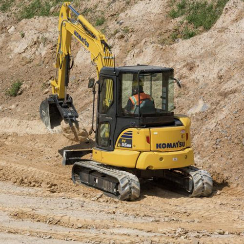 Экскаватор мини - PC55MR-5 - Komatsu Construction and Mining Equipment - гусеничный / дизельный