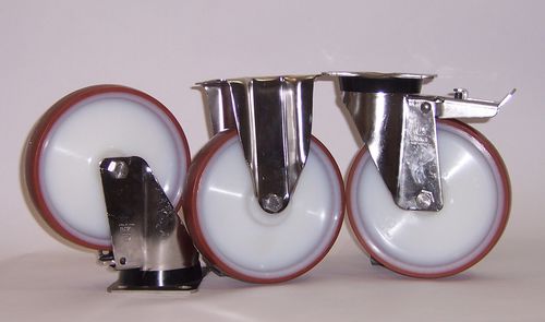 Колесо с бандажом - NYLPOL + INOX40 series - LAG SPA - из полиамида / шариковое / из полиуретана