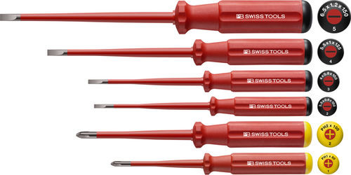 Плоская отвертка - PB 5542 SL - PB Swiss Tools ( Shanghai) Trading Co.,Ltd - Phillips / изолированная / из стали