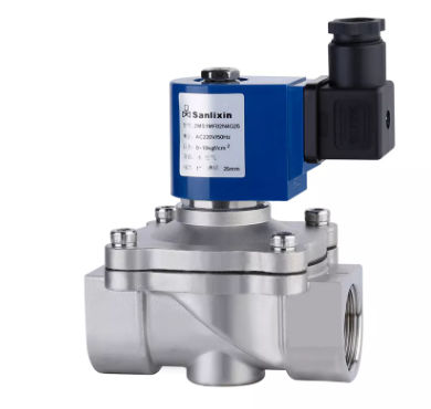 Электромагнитный клапан с прямым приводом - SMS - SANLIXIN SOLENOID VALVE CO., LTD - 2/2 канала / нормально закрытый / воздух