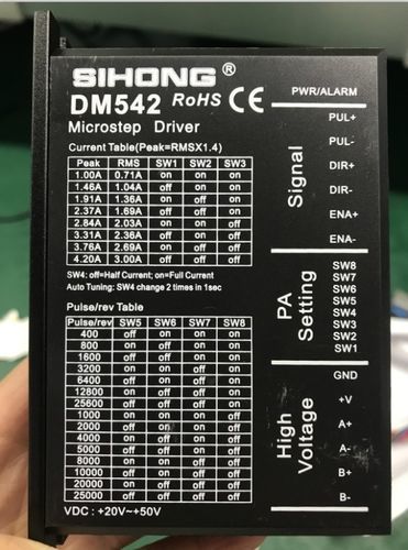Шаговое управление двигателем - DM542 - Shanghai Siheng Motor Co., Ltd - BLDC / шаговое 2-фазное