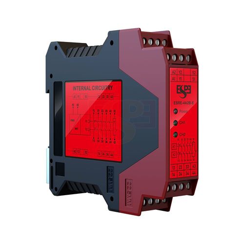 Модуль-реле для безопасности - ESRE-4A2B - Shenzhen ESPE technology Co., LTD - на DIN-рейке / слабой мощности / с предохранителем