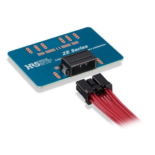 Электрический соединитель провод-плата - ZE05 Series  - Hirose Electric Europe B.V. - для передачи данных / гибридный / SMT