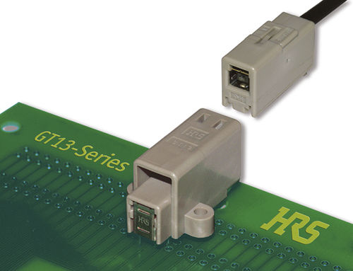 Коаксиальный соединитель - GT13 Series - Hirose Electric Europe B.V. - для передачи данных / прямой / прямоугольный