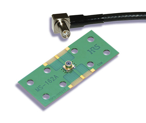 Коаксиальный соединитель - MS-162A series - Hirose Electric Europe B.V. - SMT / изогнутый / для электронной карты