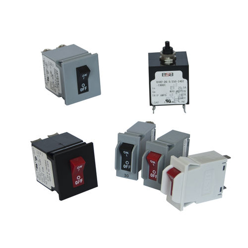 Магнитно-гидравлический выключатель - B1 series - ZHEJIANG BSB ELECTRICAL APPLIANCES CO.,LTD - для сверхнагрузки / низкого напряжения / 2 полюса
