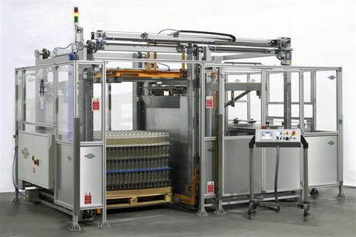 Штабелеразгрузочная машина путем толкания - D3 - Mondo e Scaglione - в бутылки / автоматическая / вертикальная