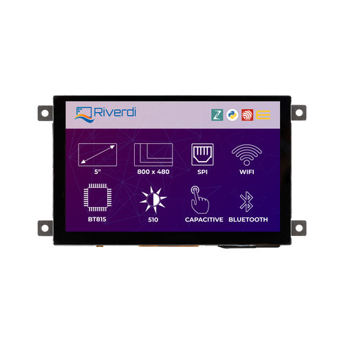 Блок индикации LCD - RiTFT-50-IOT-CAP - Riverdi - 800x480 / промышленный / программируемый