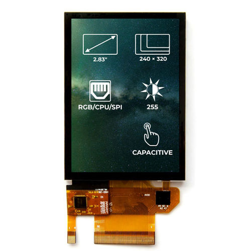 Блок индикации TFT - RVT28AETNWC00 - Riverdi - с емкостным сенсорным экраном / 320x240 / промышленный