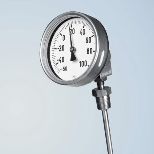 Биметаллический термометр - BU 100 - Schmierer GmbH - с зондом / со шкалой / фиксированный