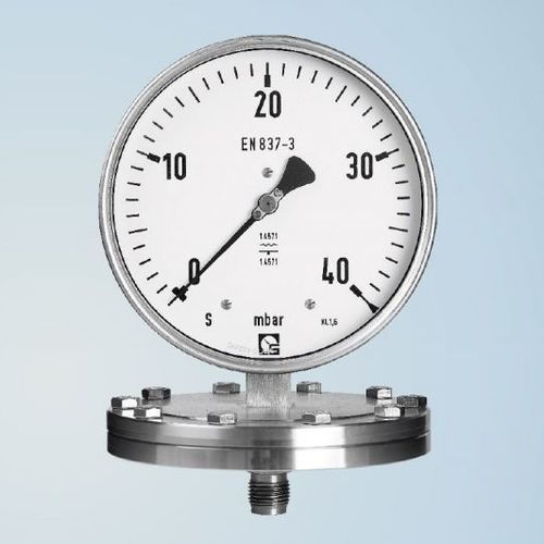 Манометр со шкалой - PKU 160 - Schmierer GmbH - резьбовой / с фланцем / встраиваемый