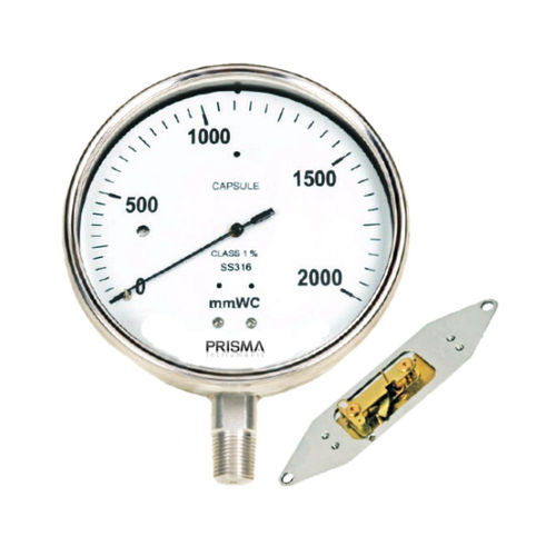 Манометр со шкалой - CSPG - Prisma Instruments - резьбовой / NPT 1/2 / из алюминия