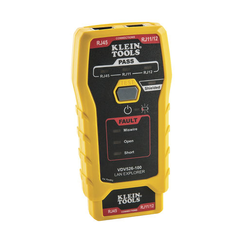 Тестер для компьютерных сетей (LAN) - VDV526-100 - Klein Tools - для кабелей / для промышленности / переносной