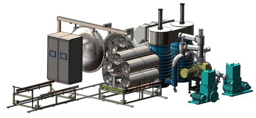 Машина для нанесения покрытий PVD - RTEP1800- Resistant Thermal Evaporator-Horizontal - Shanghai Royal Technology Inc. - термическим испарением / для металлизированной пленки / вакуумная