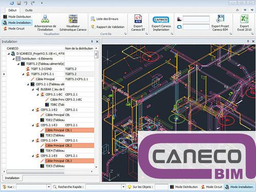 Программное обеспечение BIM - Caneco BIM - ALPI - для проектирования электрических систем