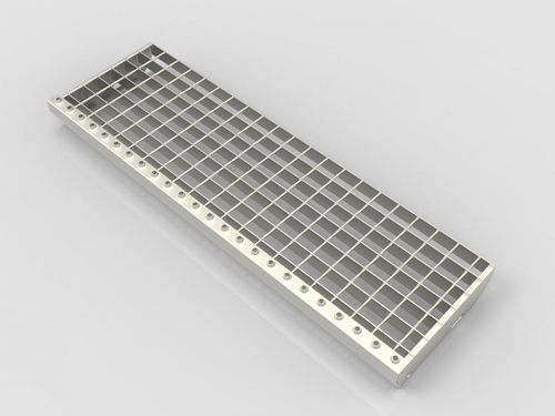 Решетчатый настил из металла - SP-stair treads - Staco Polska Sp. z o.o. - сварной / для химических продуктов / для сельского хозяйства и пищевой промышленности