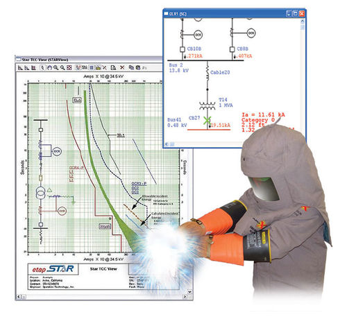 Программное обеспечение для анализа - Arc Flash - Etap - для электрической дуги