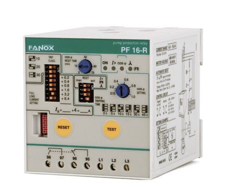 Реле защиты от перегрузки - PF-16R - FANOX ELECTRONIC - порядка чередования фаз / отсутствие фазы / перекос фаз