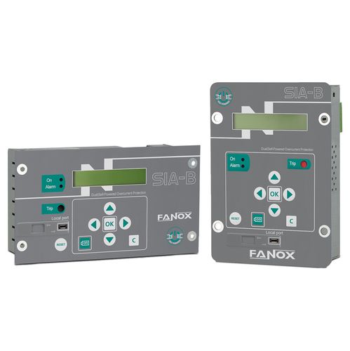 Защитное реле с автономным питанием - SIA-B SPECIFIC - FANOX ELECTRONIC - замыкания на землю / тока перегрузки / для монтажа на панели