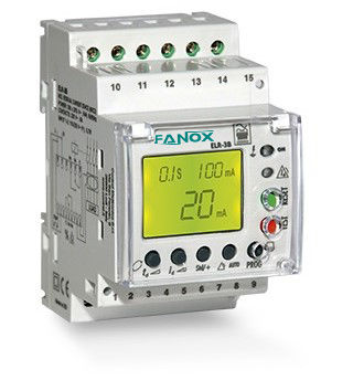Реле для контроля замыкания на землю - ELR-3B - FANOX ELECTRONIC - AC / DC / на DIN-рейке