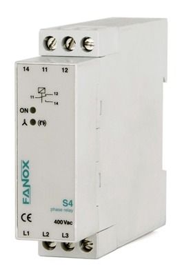 Реле для контроля порядка чередования фаз - S series - FANOX ELECTRONIC - отсутствие фазы / перекос фаз / трехфазовое
