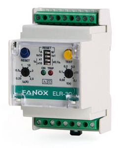 Защитное реле замыкания на землю - ELR-3C - FANOX ELECTRONIC - на DIN-рейке / с временной задержкой / регулируемое
