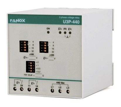 Защитное реле напряжения - U3 - FANOX ELECTRONIC - отсутствие фазы / порядка чередования фаз / трехфазовое
