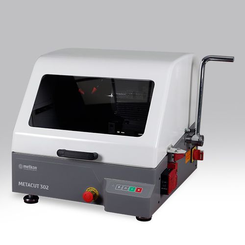 Станок для резки с мокрым абразивом - METACUT 302 - Metkon Instruments Inc. - с вертикальным лезвием / для нержавеющей стали / для проб