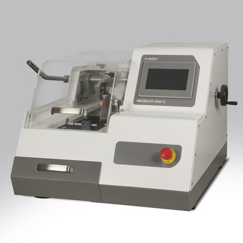 Автоматический станок для резки - MICRACUT 200-S - Metkon Instruments Inc. - с вертикальным лезвием / для металла / для листа