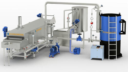 Фритюрница непрерывного действия - Economode Food Equipment (India) Pvt. Ltd. - для смеси намкеен / из нержавеющей стали